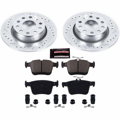 PowerStop Power Stop 15-18 Audi A3 Rear Z23 Evolution Sport Brake Kit K7093