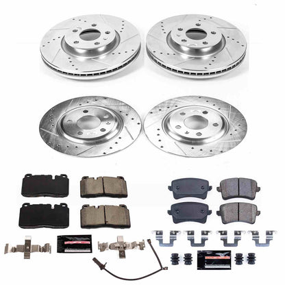 PowerStop Power Stop 2013 Audi Q5 Front & Rear Z23 Evolution Sport Brake Kit K7096