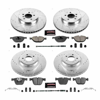 PowerStop Power Stop 11-15 BMW 750i Front & Rear Z23 Evolution Sport Brake Kit K7098