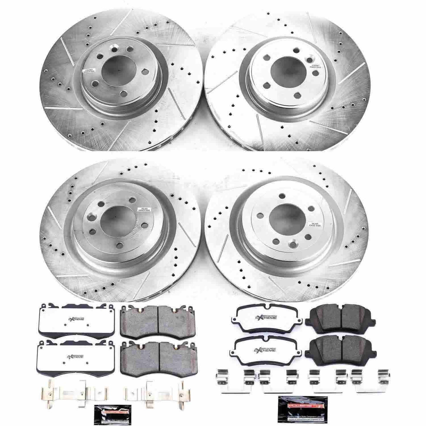 PowerStop Power Stop 13-17 Land Rover Range Rover Front & Rear Z36 Truck & Tow Brake Kit K7101-36