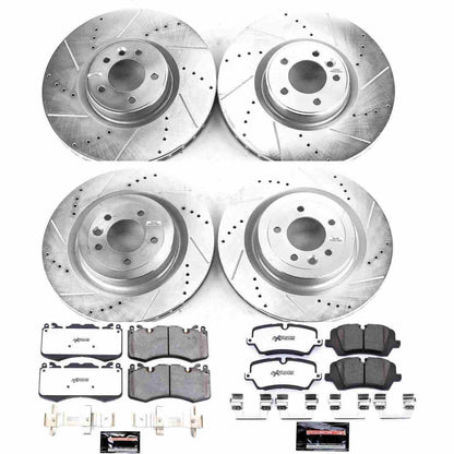 PowerStop Power Stop 13-17 Land Rover Range Rover Front & Rear Z36 Truck & Tow Brake Kit K7101-36