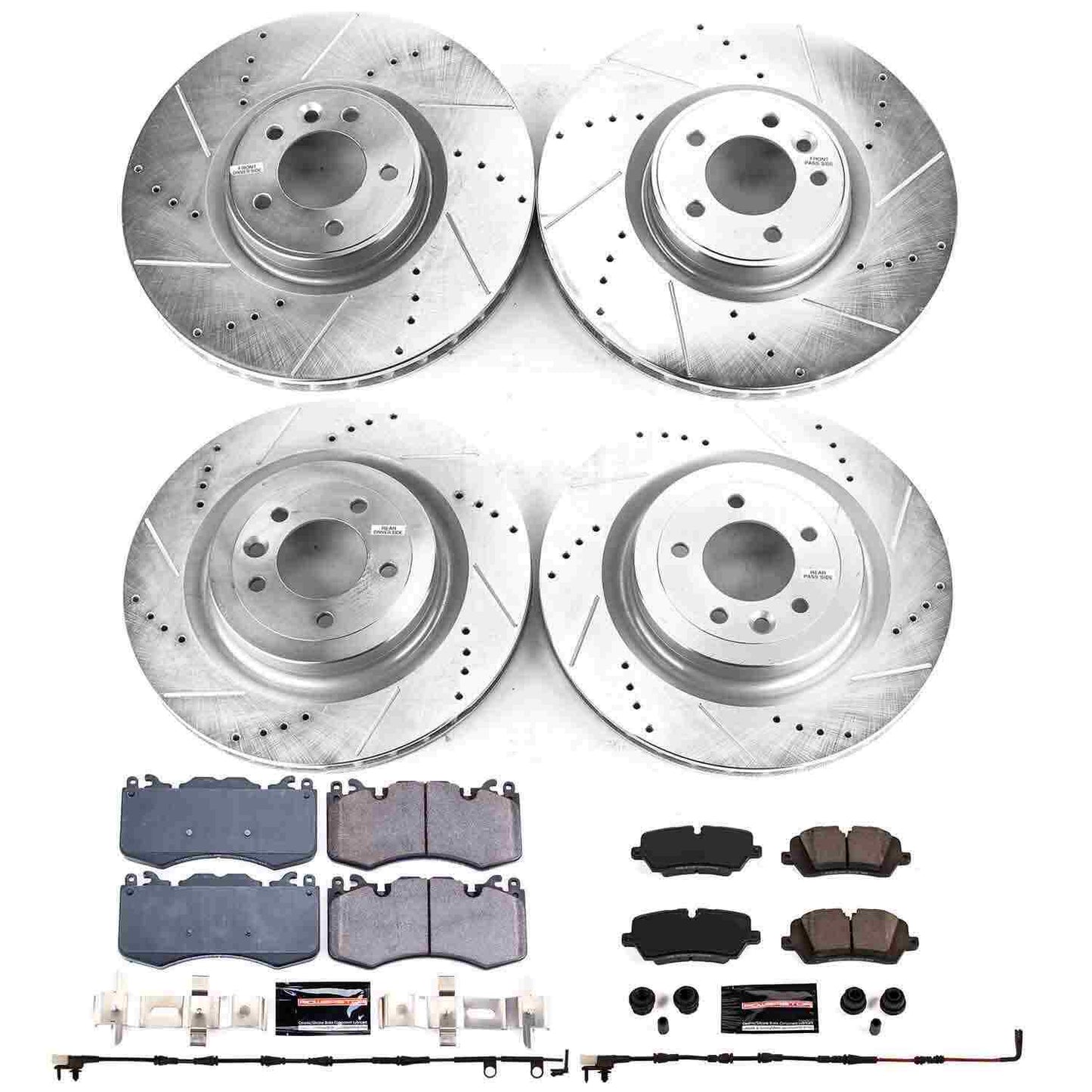 PowerStop Power Stop 13-17 Land Rover Range Rover Front & Rear Z23 Evolution Sport Brake Kit K7101