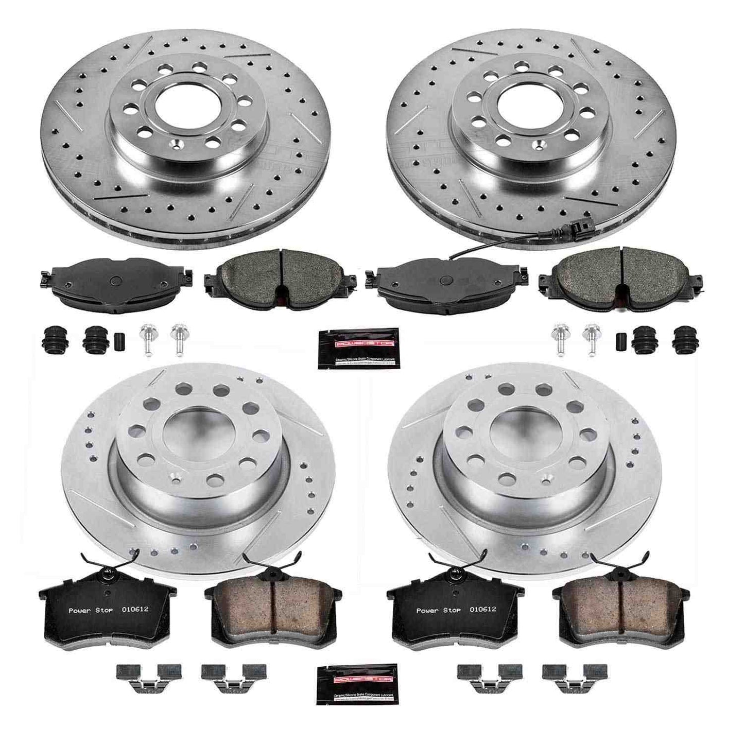 PowerStop Power Stop 15-16 Volkswagen Golf Front & Rear Z23 Evolution Sport Brake Kit K7109