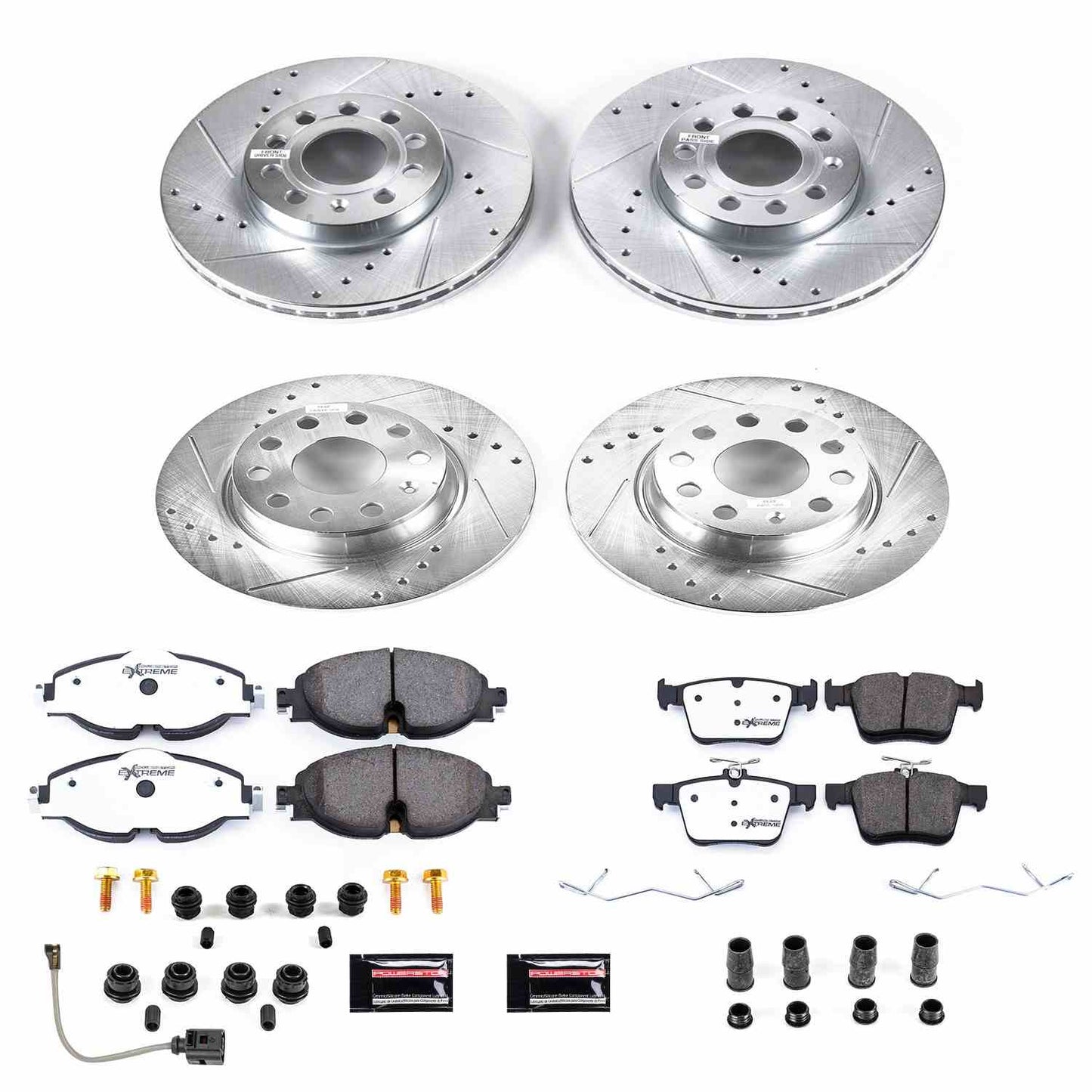 PowerStop Power Stop 15-18 Audi A3 Front & Rear Z23 Evolution Sport Brake Kit K7111