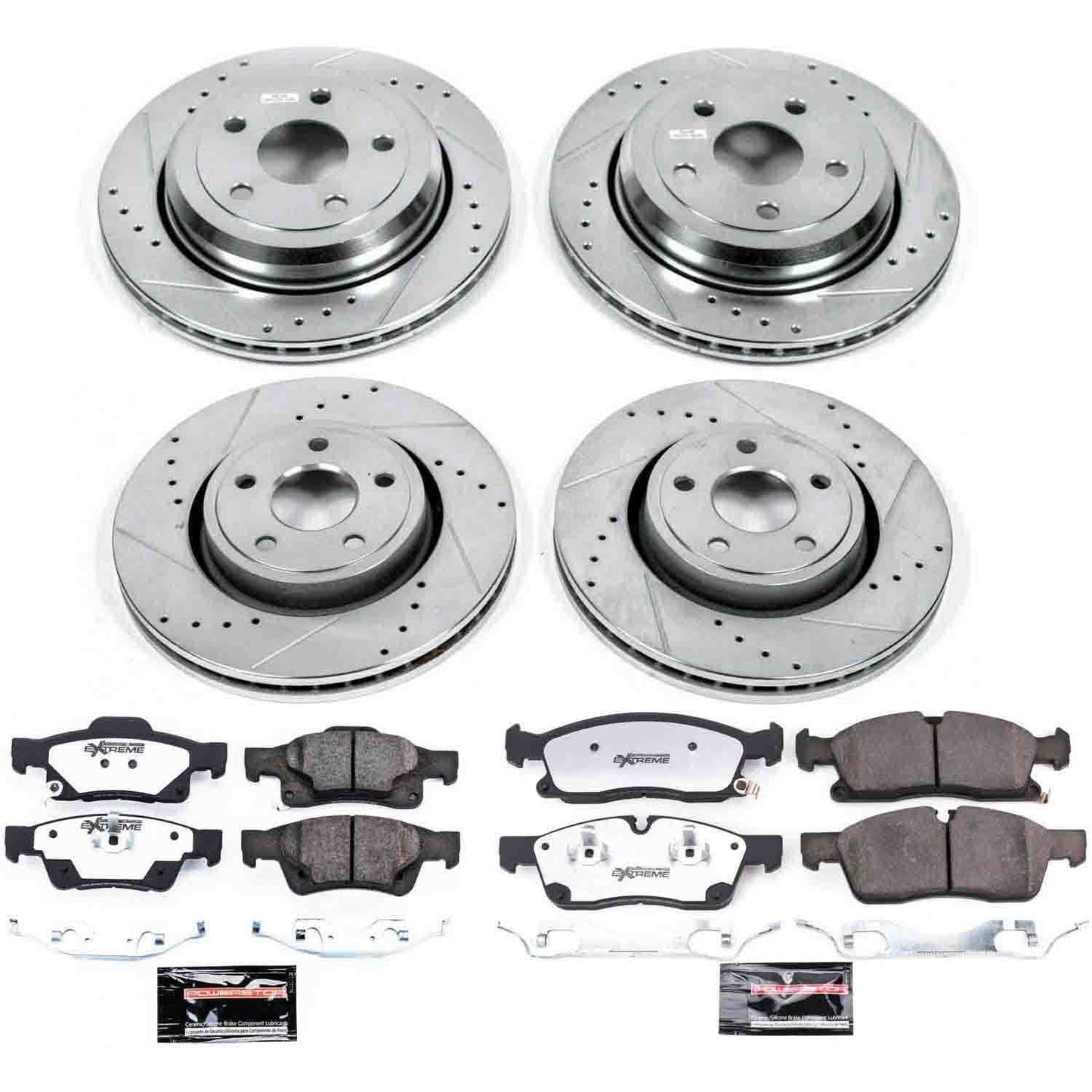 PowerStop Power Stop 16-19 Jeep Grand Cherokee Front & Rear Z36 Truck & Tow Brake Kit K7136-36
