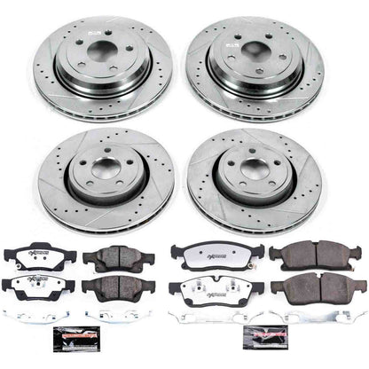 PowerStop Power Stop 16-19 Jeep Grand Cherokee Front & Rear Z36 Truck & Tow Brake Kit K7136-36