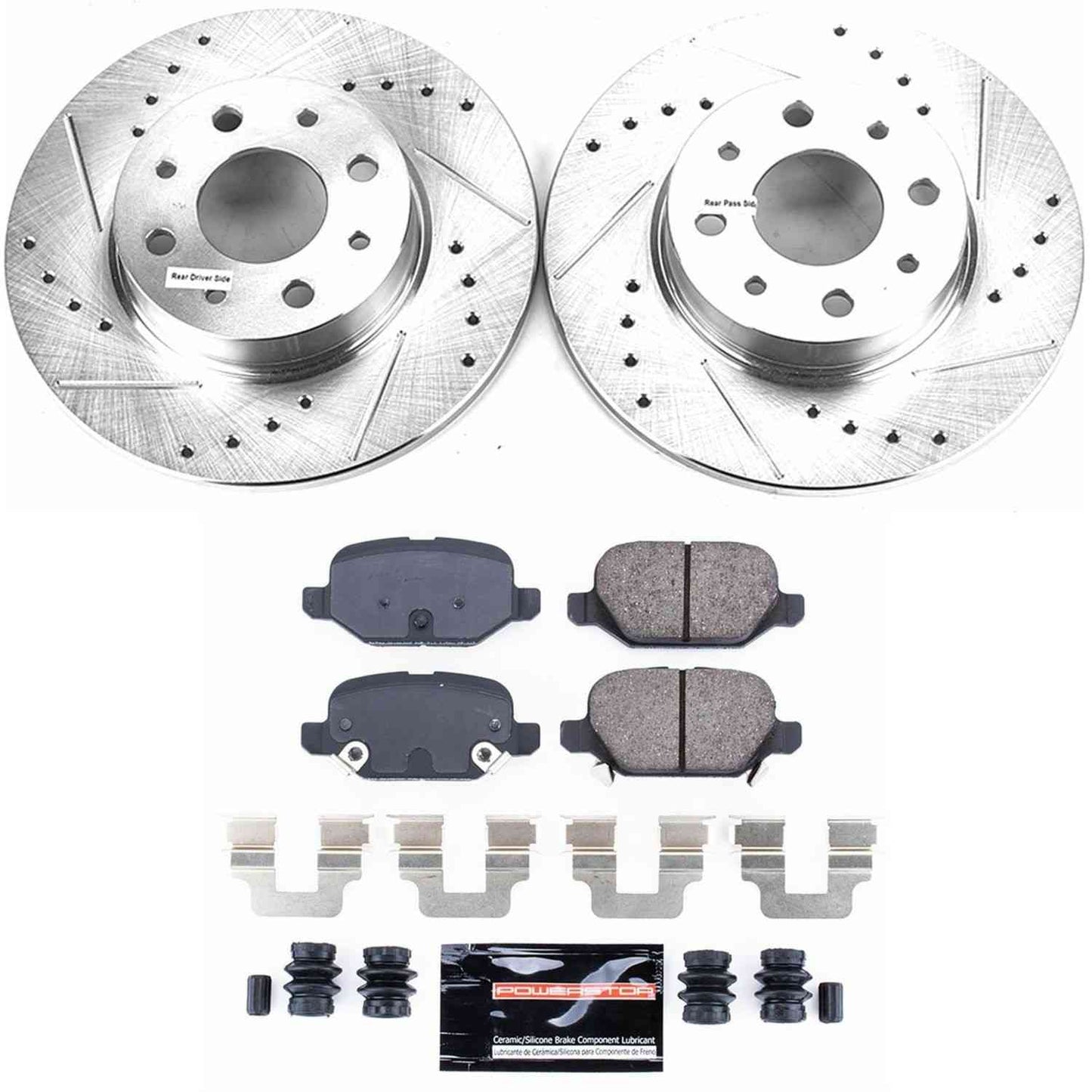 PowerStop Power Stop 13-18 Fiat 500 Rear Z23 Evolution Sport Brake Kit K7169