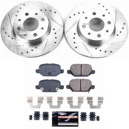 PowerStop Power Stop 13-18 Fiat 500 Rear Z23 Evolution Sport Brake Kit K7169
