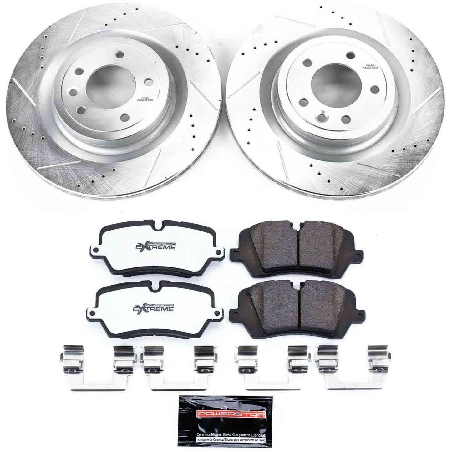 PowerStop Power Stop 2017 Land Rover Discovery Rear Z36 Truck & Tow Brake Kit K7174-36