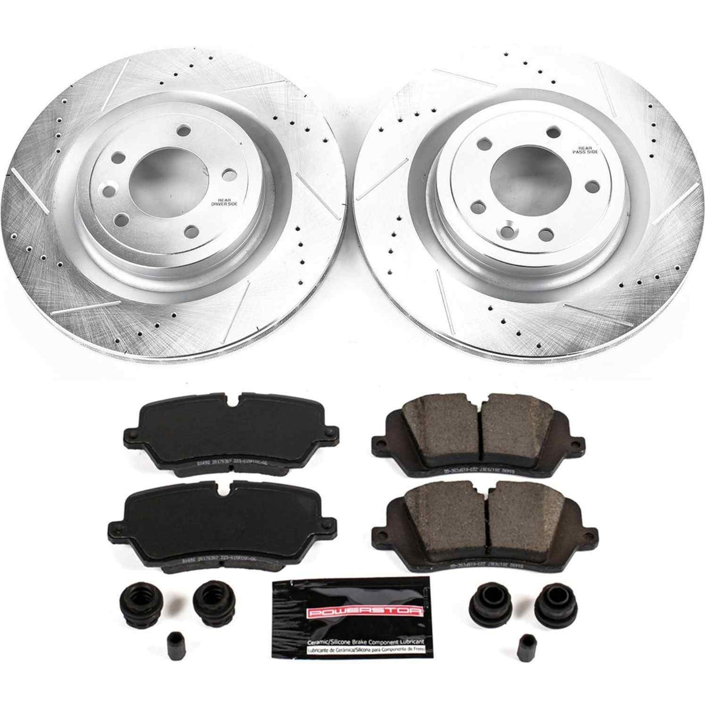 PowerStop Power Stop 2017 Land Rover Discovery Rear Z23 Evolution Sport Brake Kit K7174