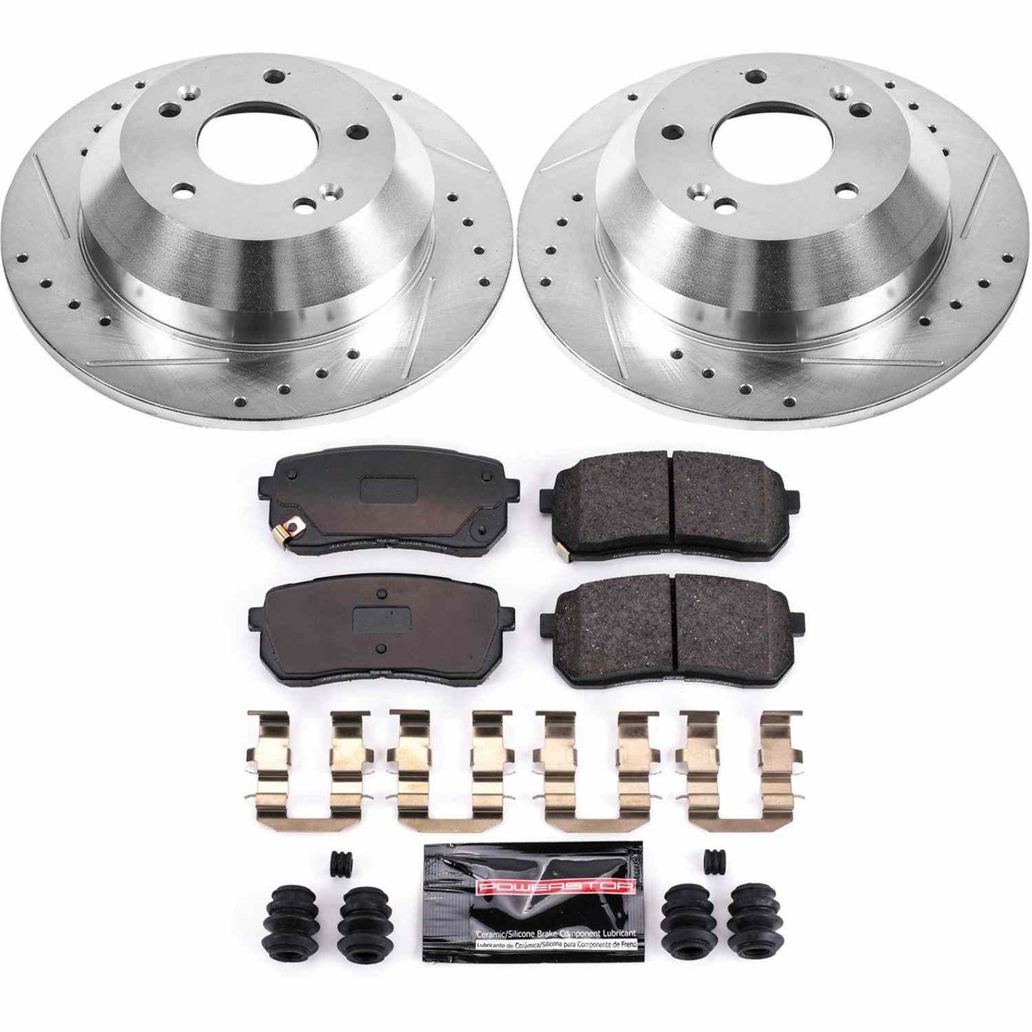 PowerStop Power Stop 15-19 Kia Sedona Rear Z23 Evolution Sport Brake Kit K7213