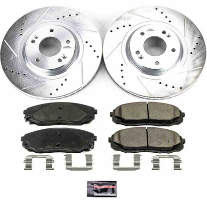PowerStop Power Stop 15-19 Kia Sedona Front Z23 Evolution Sport Brake Kit K7218