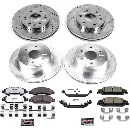 PowerStop Power Stop 15-19 Chevrolet Tahoe Front & Rear Z36 Truck & Tow Brake Kit K7225-36