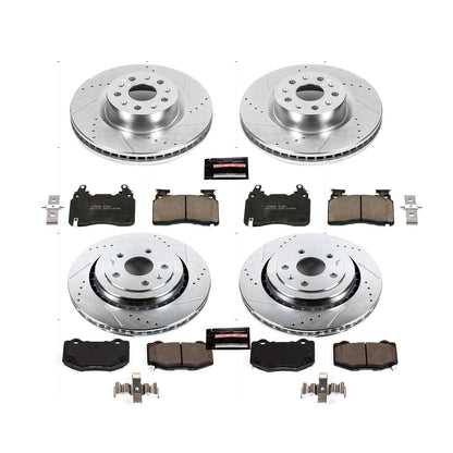 PowerStop Power Stop 16-19 Chevrolet Camaro Front & Rear Z23 Evolution Sport Brake Kit K7226