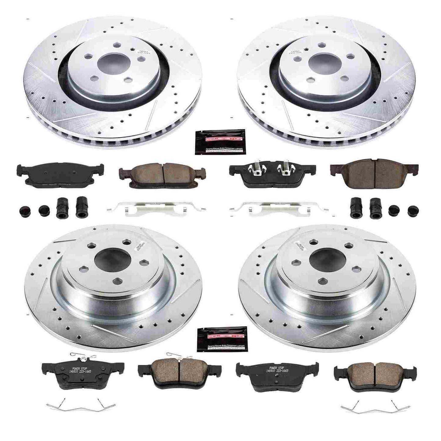 PowerStop Power Stop 15-19 Ford Edge Front & Rear Z23 Evolution Sport Brake Kit K7231