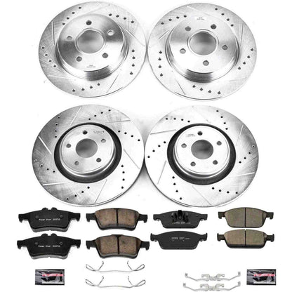 PowerStop Power Stop 13-14 Ford Focus Front & Rear Z23 Evolution Sport Brake Kit K7232