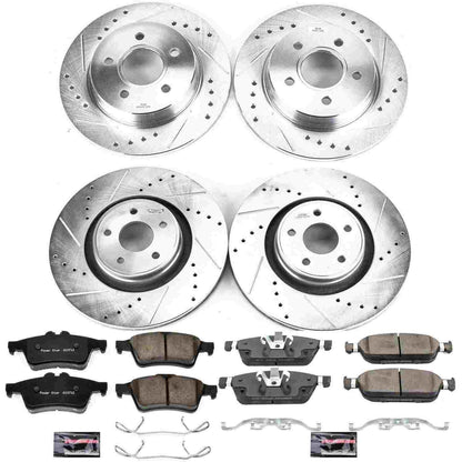 PowerStop Power Stop 15-18 Ford Focus Front & Rear Z23 Evolution Sport Brake Kit K7233
