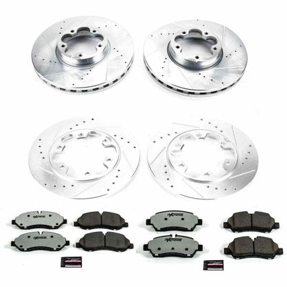 PowerStop Power Stop 15-18 Ford Transit-350 HD Front & Rear Z36 Truck & Tow Brake Kit K7234-36