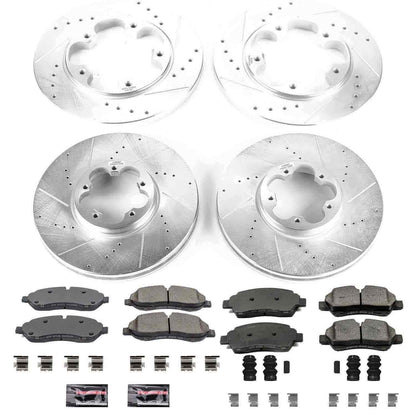 PowerStop Power Stop 15-19 Ford Transit-150 Front & Rear Z23 Evolution Sport Brake Kit K7235