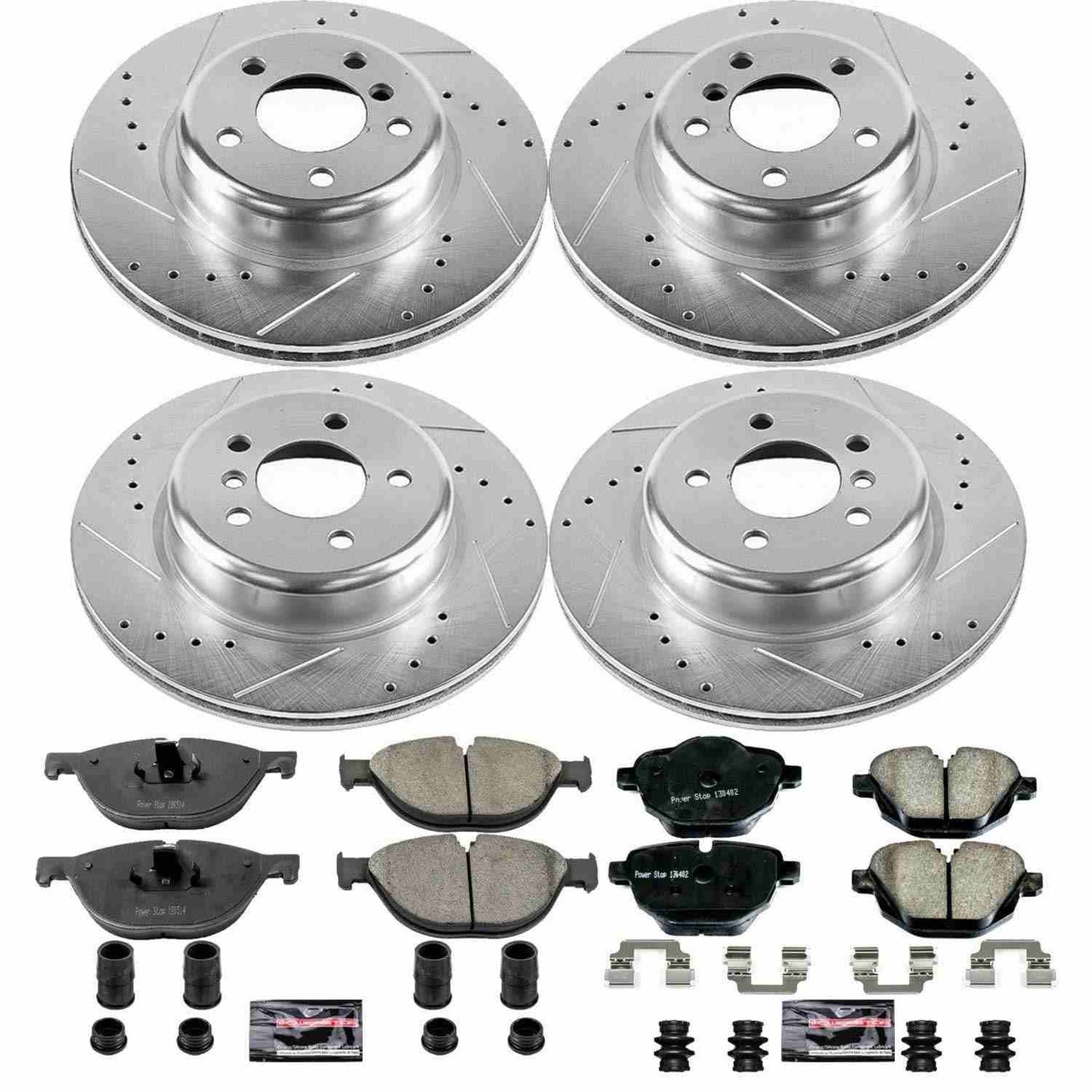 PowerStop Power Stop 12-13 BMW 528i Front & Rear Z23 Evolution Sport Brake Kit K7236