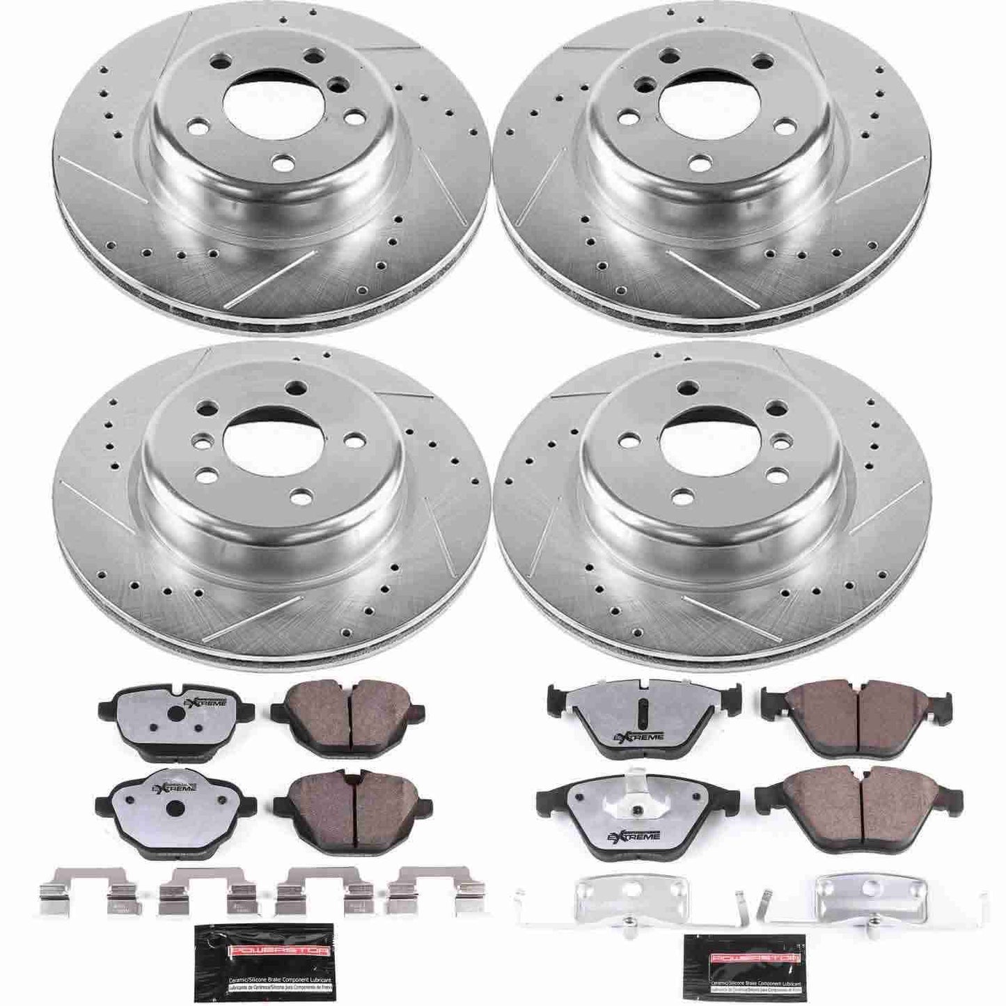 PowerStop Power Stop 14-16 BMW 528i Front & Rear Z26 Street Warrior Brake Kit K7237-26