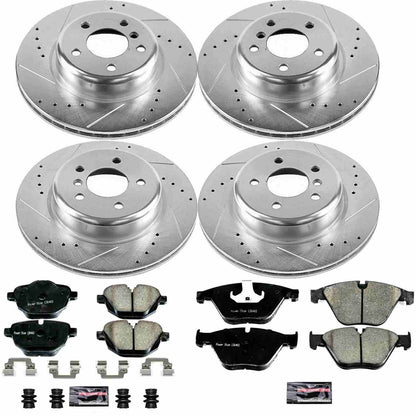 PowerStop Power Stop 14-16 BMW 528i Front & Rear Z23 Evolution Sport Brake Kit K7237