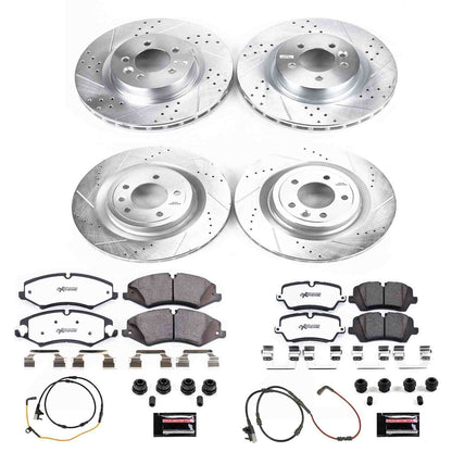 PowerStop Power Stop 2017 Land Rover Discovery Front & Rear Z36 Truck & Tow Brake Kit K7260-36