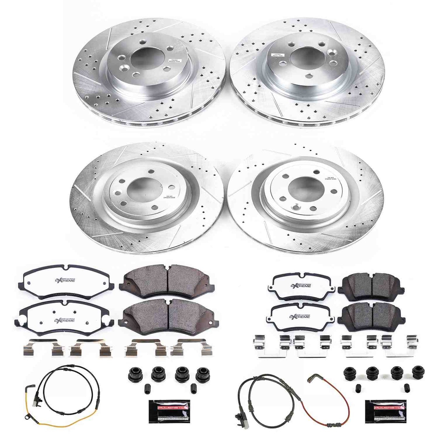 PowerStop Power Stop 2017 Land Rover Discovery Front & Rear Z36 Truck & Tow Brake Kit K7260-36