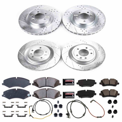 PowerStop Power Stop 2017 Land Rover Discovery Front & Rear Z23 Evolution Sport Brake Kit K7260