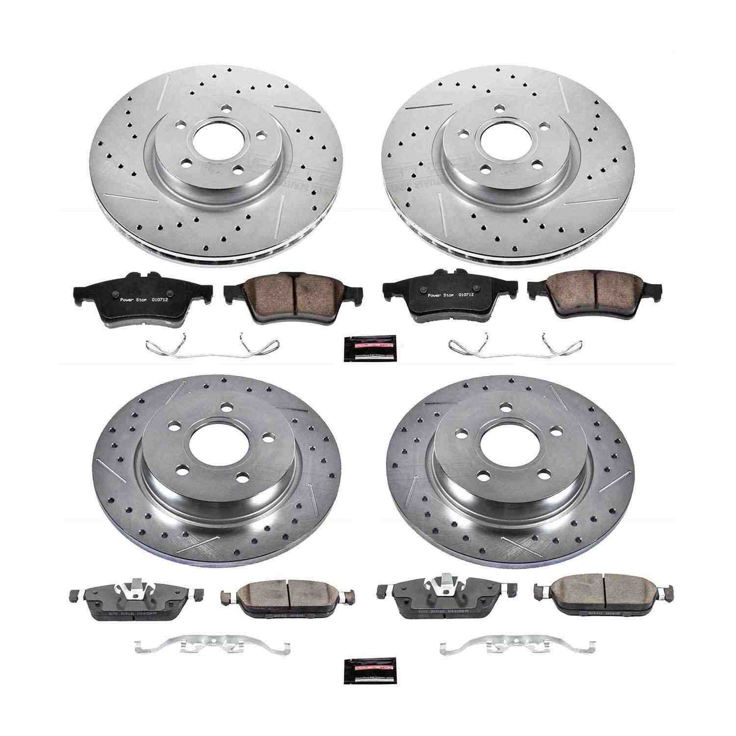 PowerStop Power Stop 15-18 Ford Focus Front & Rear Z23 Evolution Sport Brake Kit K7277