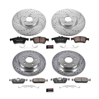 PowerStop Power Stop 15-18 Ford Focus Front & Rear Z23 Evolution Sport Brake Kit K7277
