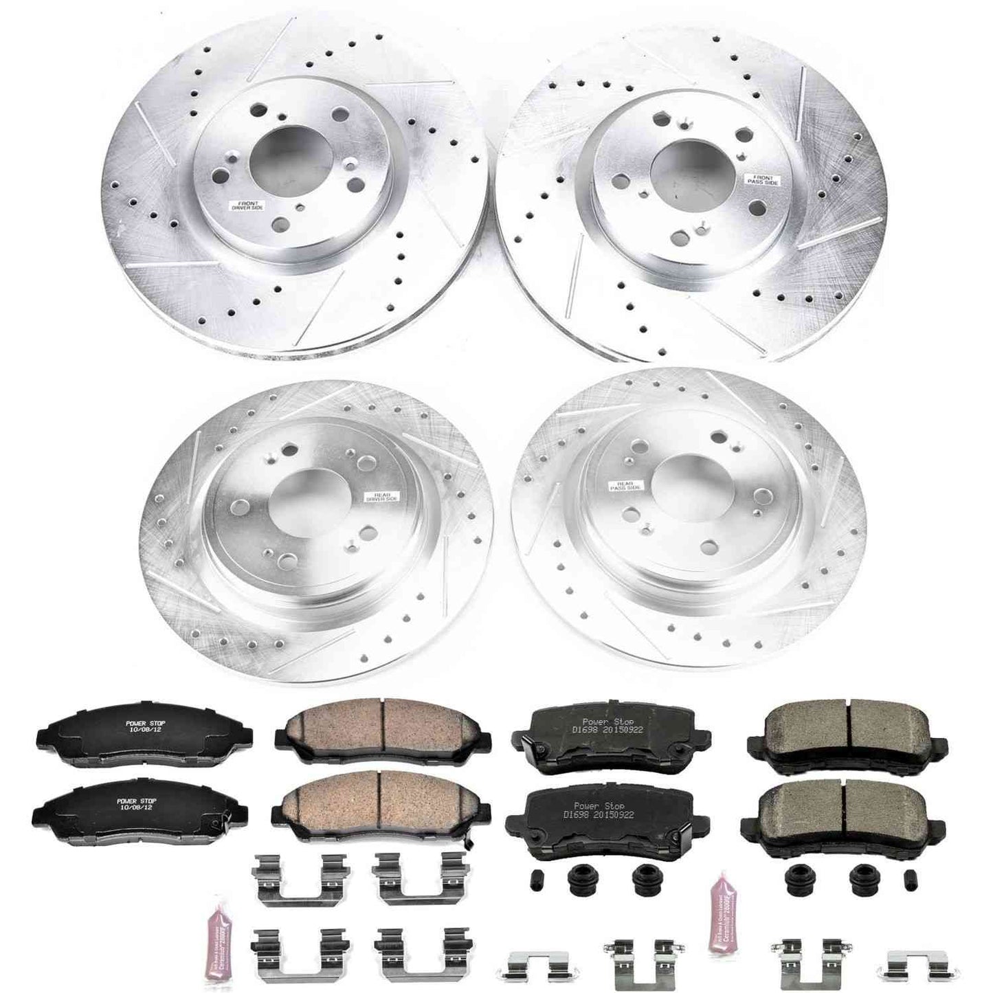 PowerStop Power Stop 16-19 Acura RLX Front & Rear Z23 Evolution Sport Brake Kit K7282