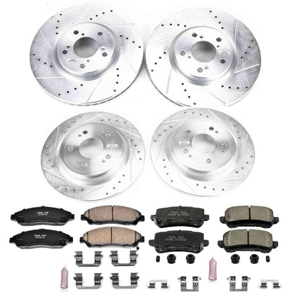 PowerStop Power Stop 16-19 Acura RLX Front & Rear Z23 Evolution Sport Brake Kit K7282