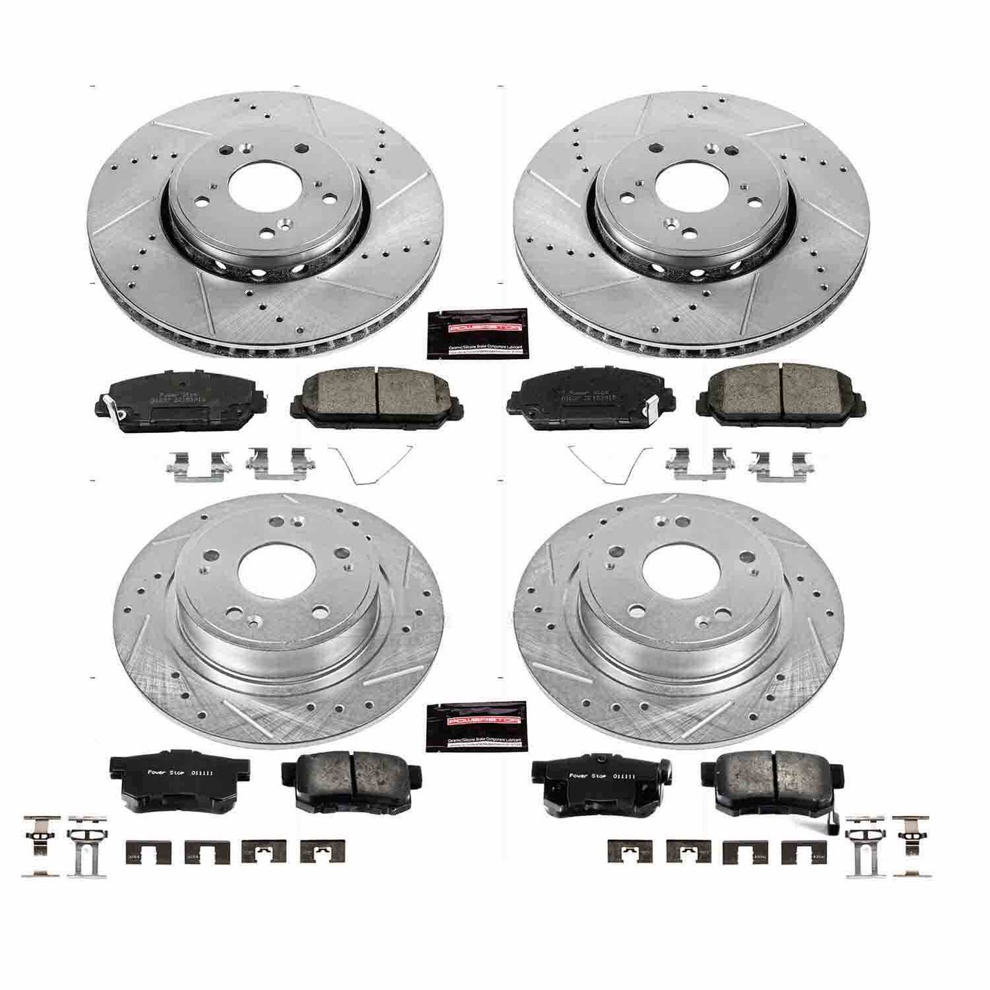 PowerStop Power Stop 2016 Acura ILX Front & Rear Z23 Evolution Sport Brake Kit K7283