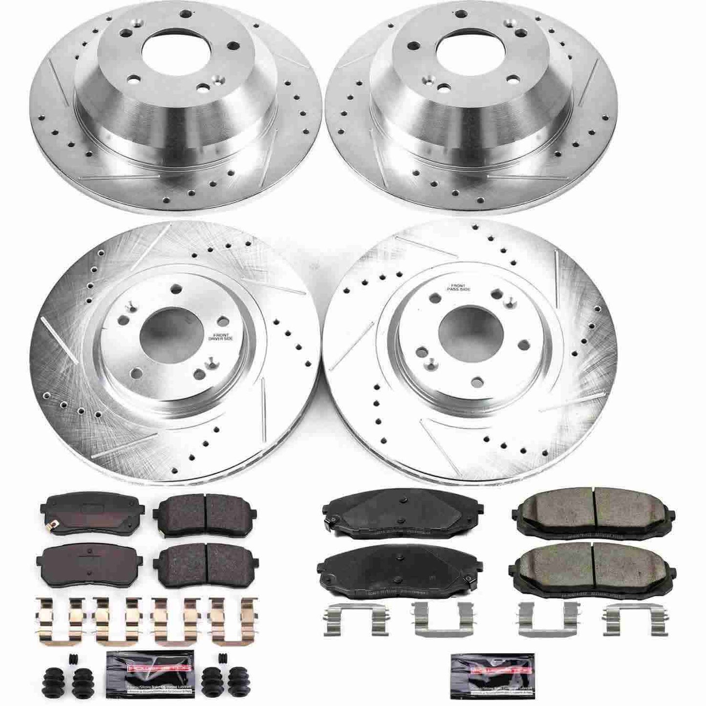 PowerStop Power Stop 15-19 Kia Sedona Front & Rear Z23 Evolution Sport Brake Kit K7286