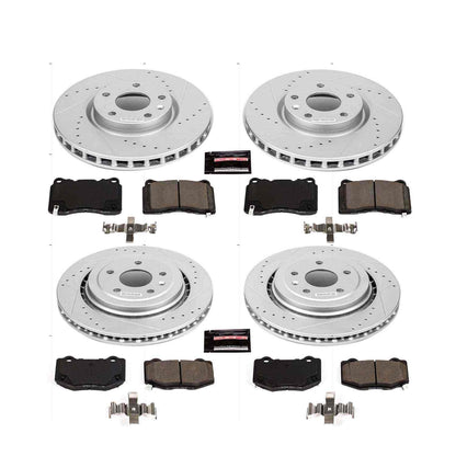 PowerStop Power Stop 15-19 Chevrolet Corvette Front & Rear Z23 Evolution Sport Brake Kit K7291