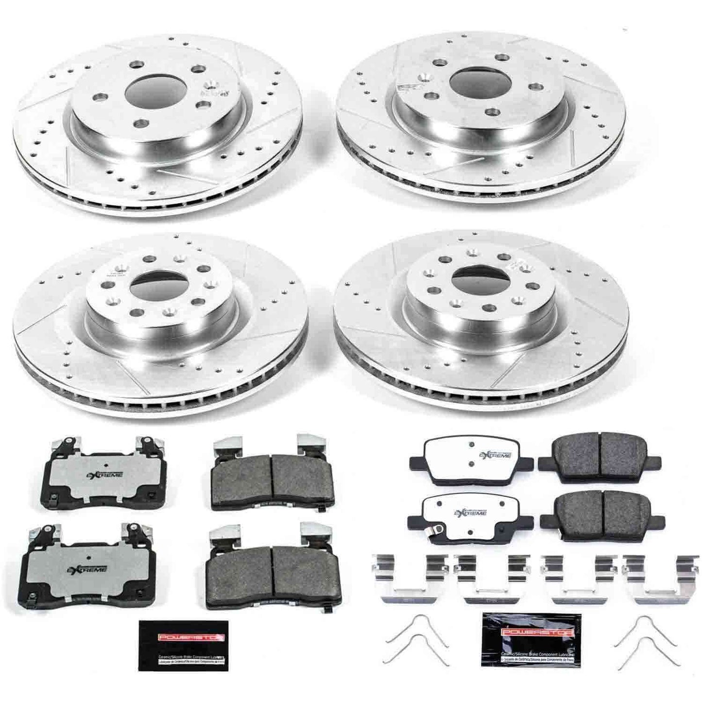 PowerStop Power Stop 16-18 Cadillac CT6 Front & Rear Z26 Street Warrior Brake Kit K7292-26