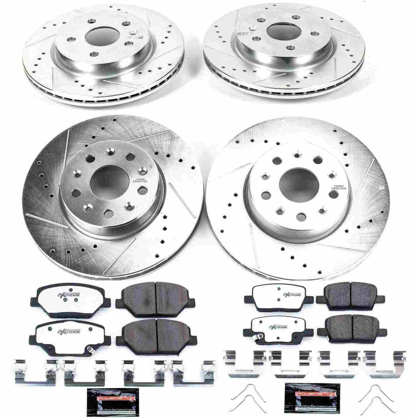 PowerStop Power Stop 16-19 Chevrolet Camaro Front & Rear Z26 Street Warrior Brake Kit K7296-26