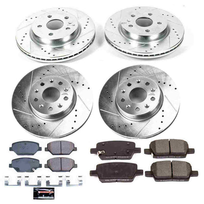 PowerStop Power Stop 16-19 Chevrolet Camaro Front & Rear Z23 Evolution Sport Brake Kit K7296