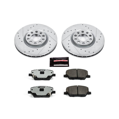 PowerStop Power Stop 16-18 Fiat 500X Front Z36 Truck & Tow Brake Kit K7299-36