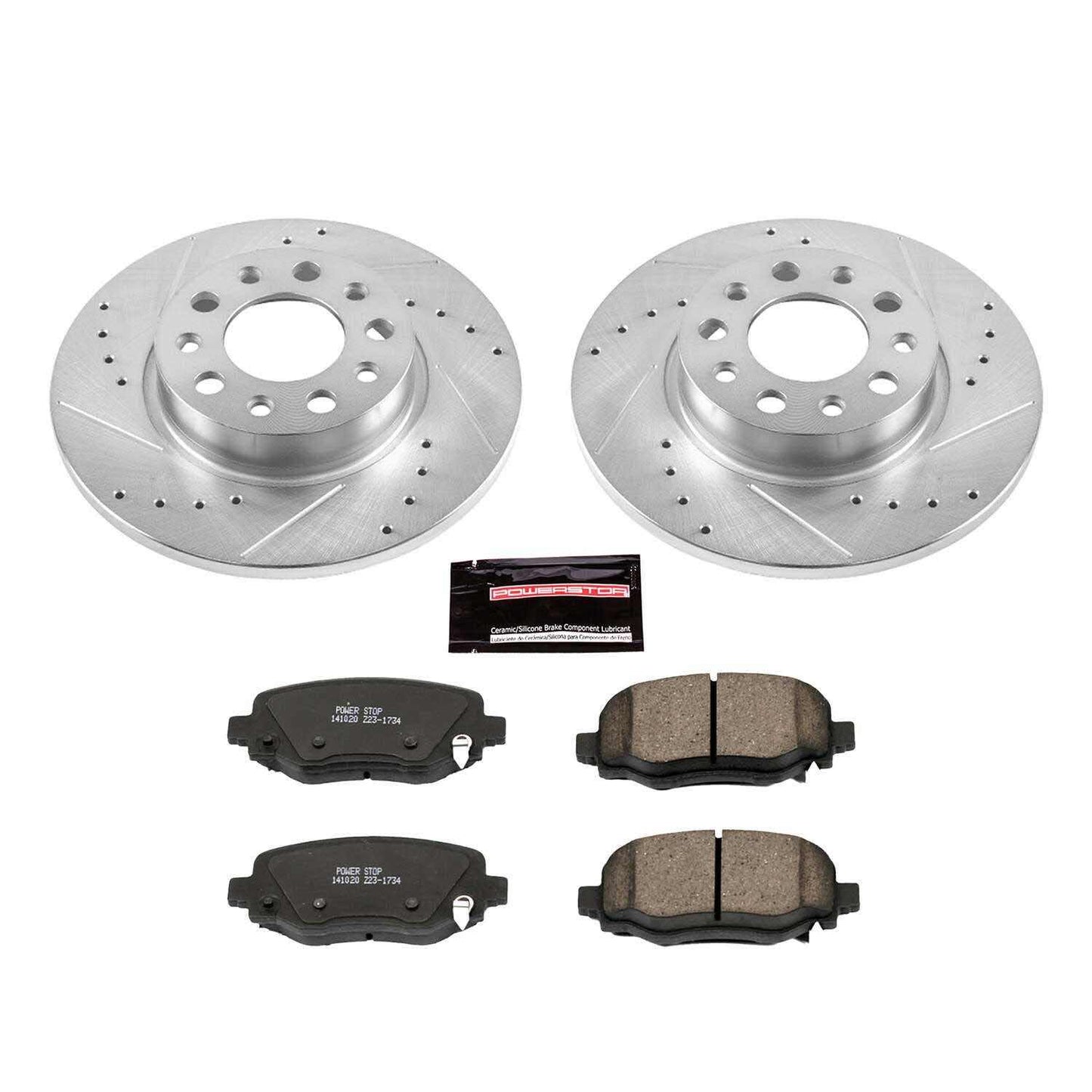 PowerStop Power Stop 16-18 Fiat 500X Rear Z23 Evolution Sport Brake Kit K7301