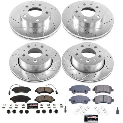 PowerStop Power Stop 14-15 Ram ProMaster 1500 Front & Rear Z23 Evolution Sport Brake Kit K7304