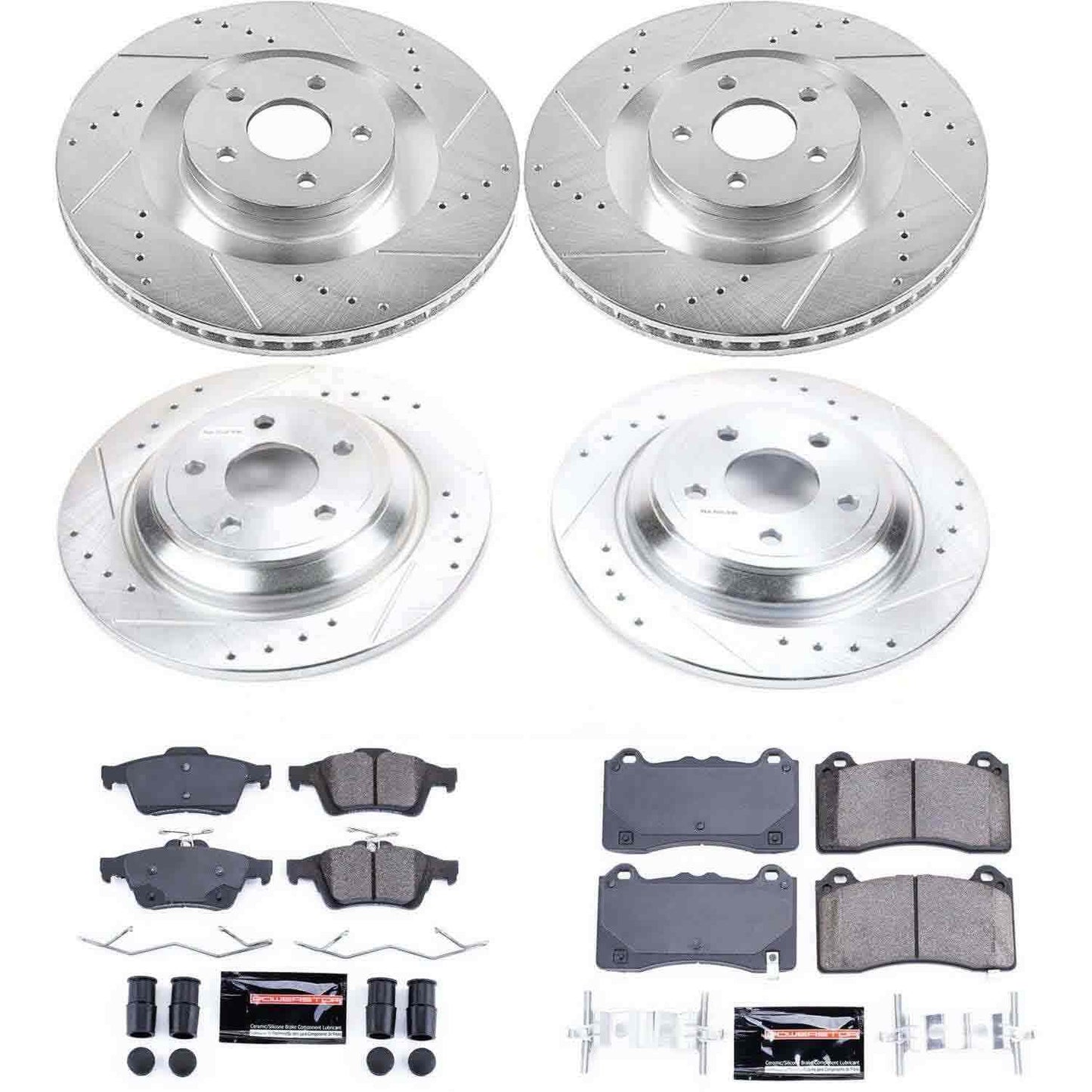PowerStop Power Stop 16-18 Ford Focus Front & Rear Z23 Evolution Sport Brake Kit K7319