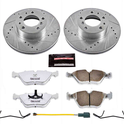 PowerStop Power Stop 87-89 BMW 735i Front Z26 Street Warrior Brake Kit K7331-26