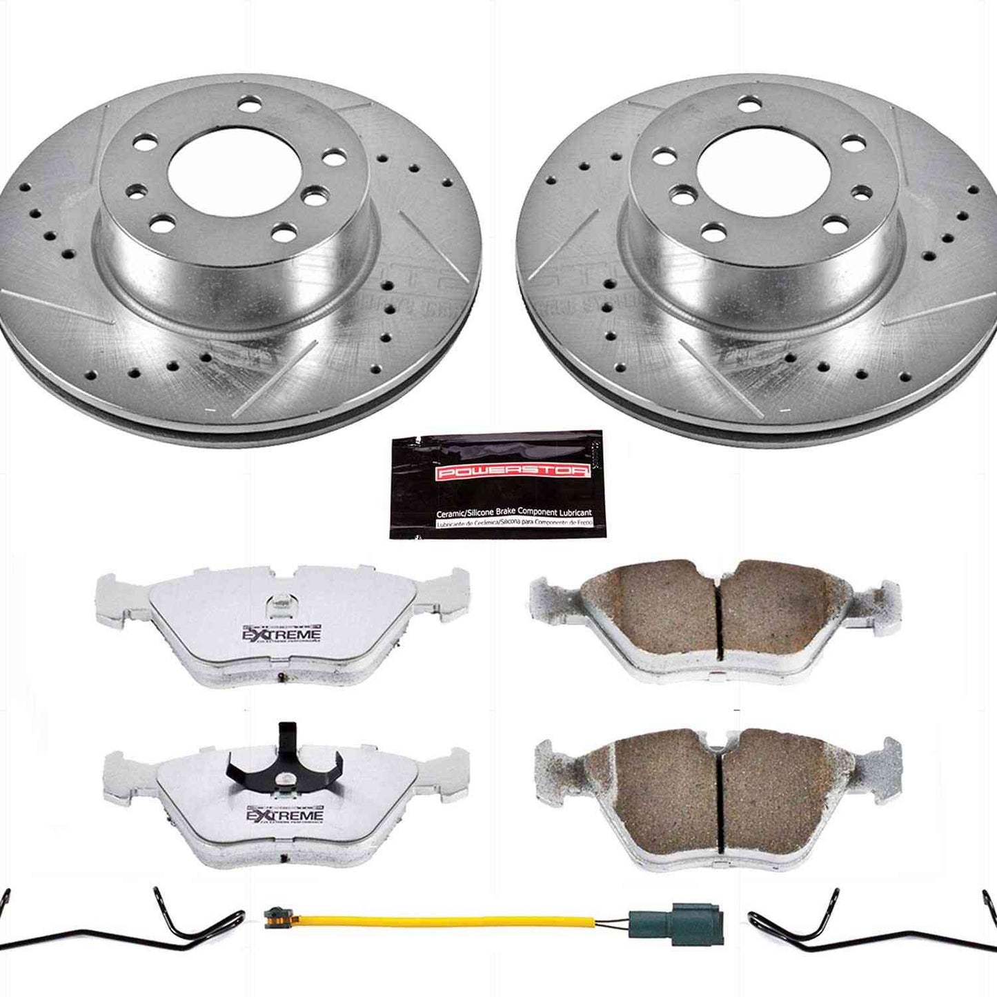 PowerStop Power Stop 1989 BMW 525i Front Z26 Street Warrior Brake Kit K7334-26