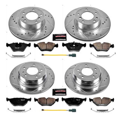 PowerStop Power Stop 1989 BMW 525i Front & Rear Z23 Evolution Sport Brake Kit K7335