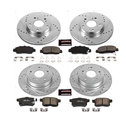 PowerStop Power Stop 16-17 Honda Accord Front & Rear Z23 Evolution Sport Brake Kit K7346