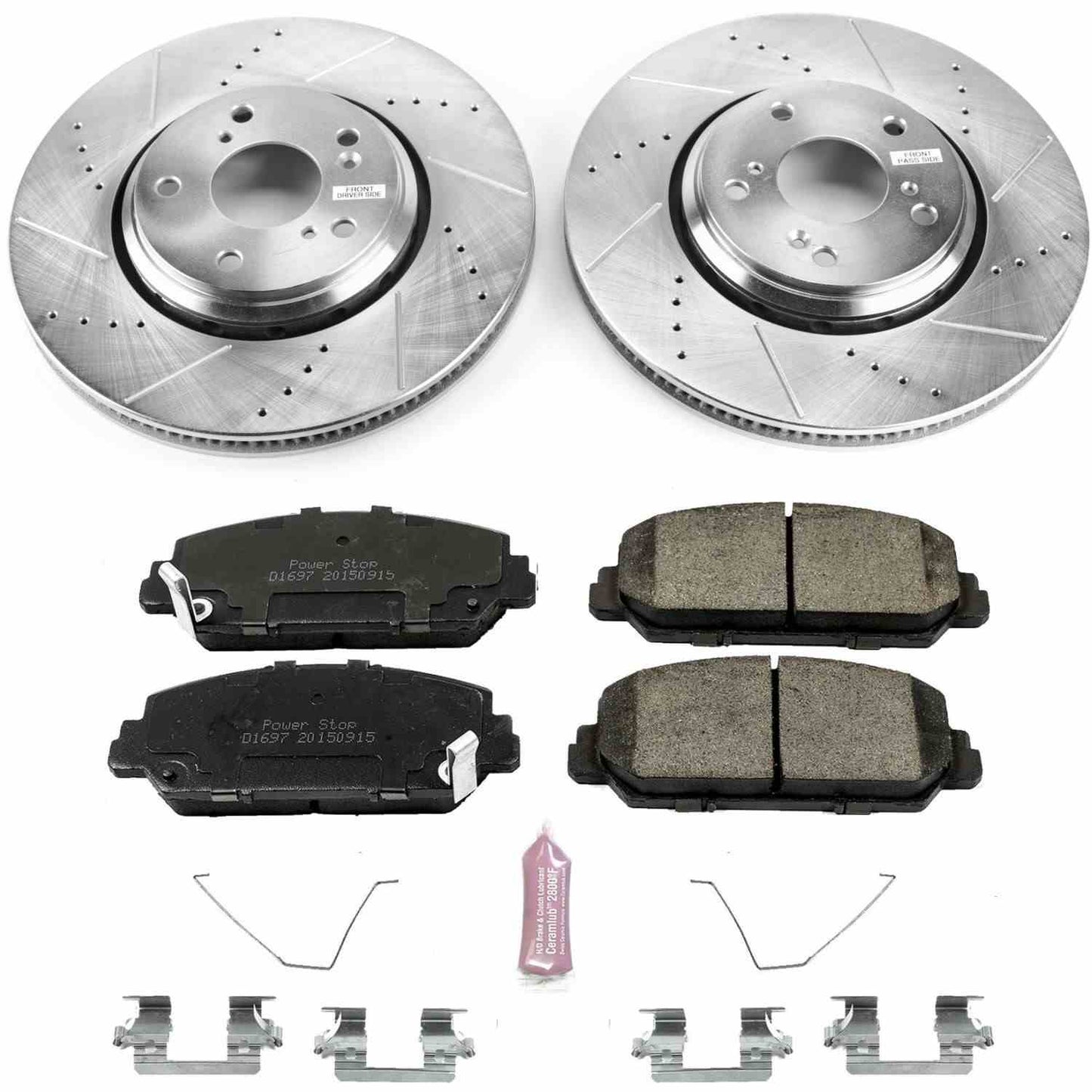 PowerStop Power Stop 17-18 Acura ILX Front Z23 Evolution Sport Brake Kit K7347