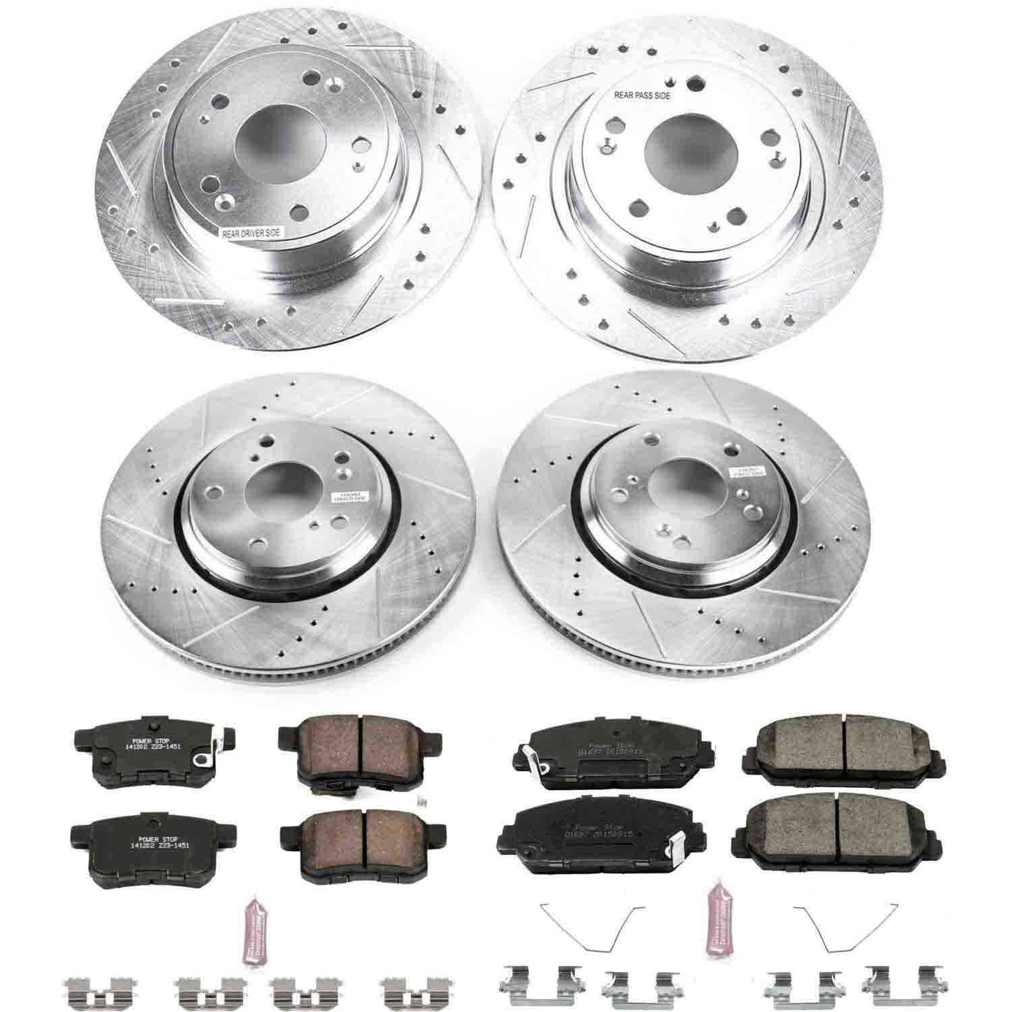 PowerStop Power Stop 16-17 Honda Accord Front & Rear Z23 Evolution Sport Brake Kit K7348