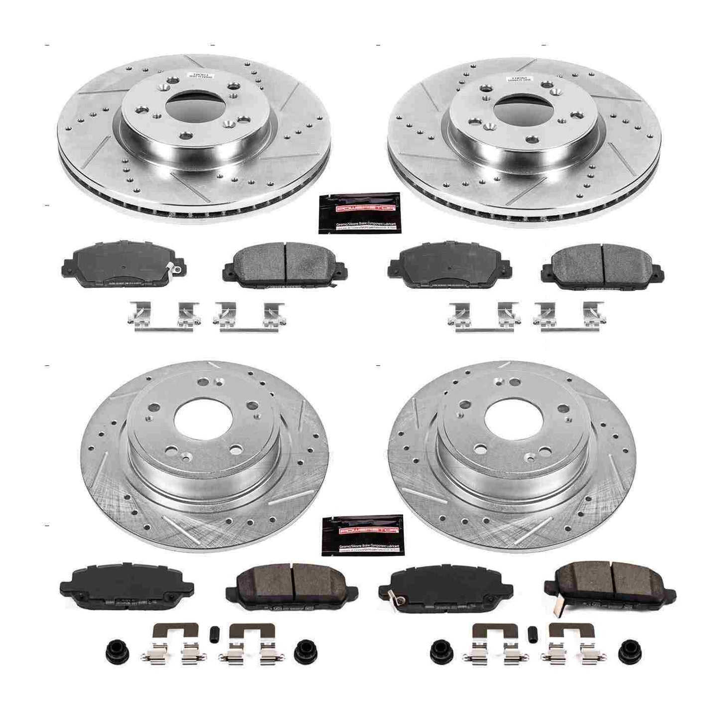 PowerStop Power Stop 16-18 Honda HR-V Front & Rear Z23 Evolution Sport Brake Kit K7349